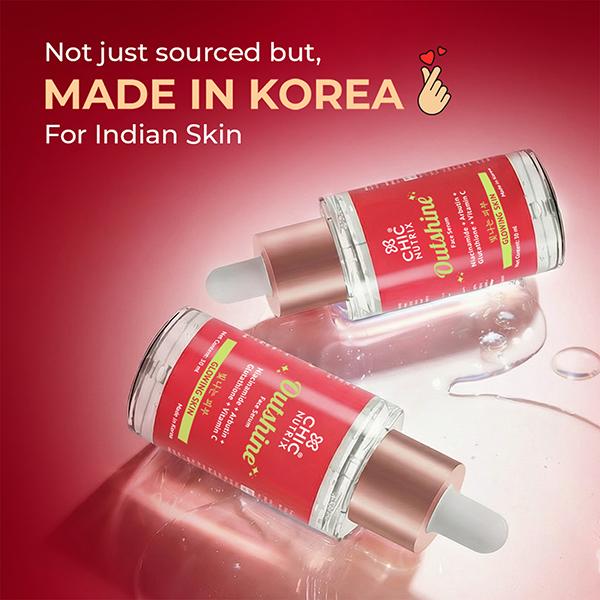 Buy Chicnutrix Outshine Face Serum - Glowing Skin 30 ml Online at Best Price
