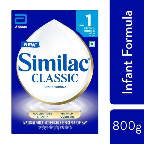 Similac Classic Infant Formula Stage 1 Powder (Up to 6 months) Refill ...