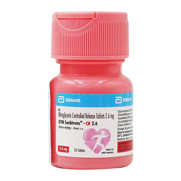 gtn sorbitrate cr 2.6mg tablet