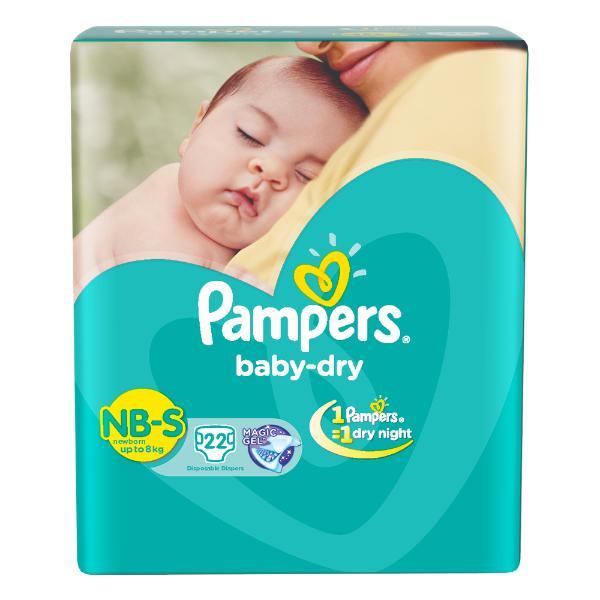 Buy Pampers Baby-Dry Nb (S) 22's Online at Discounted Price Netmeds