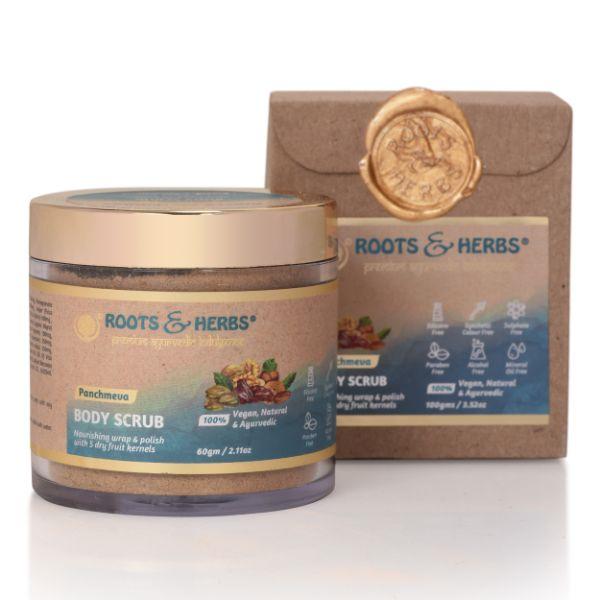 Buy Roots & Herbs Body Scrub - Panchmeva 60 gm Online at Discounted ...