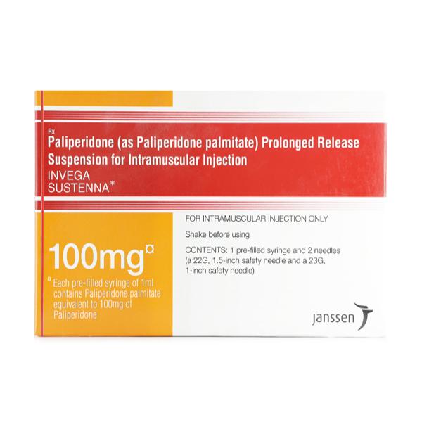invega sustenna 100mg injection pfs