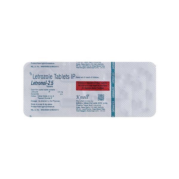 LETRONOL 2.5 Tablet 5's Price, Uses, Side effects, Substitutes | Netmeds