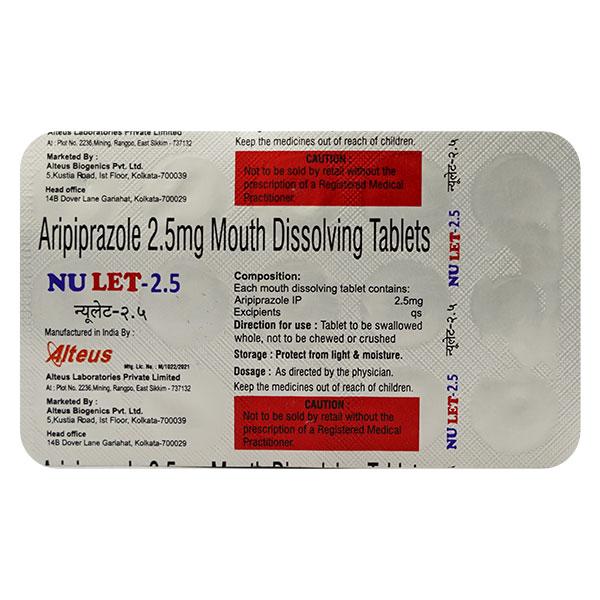 NULET 2.5 Mouth Dissolving Tablet 15's Price, Uses, Side effects ...