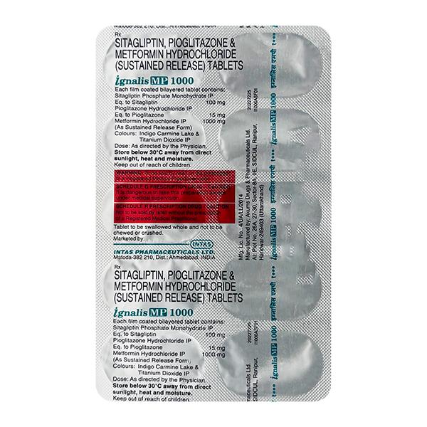 Ignalis Mp 1000 Tablet 10's Price, Uses, Side effects | Netmeds