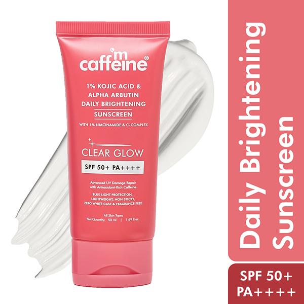 Buy Mcaffeine Clear Glow 1% Kojic Acid and Alpha Arbutin Brightening ...