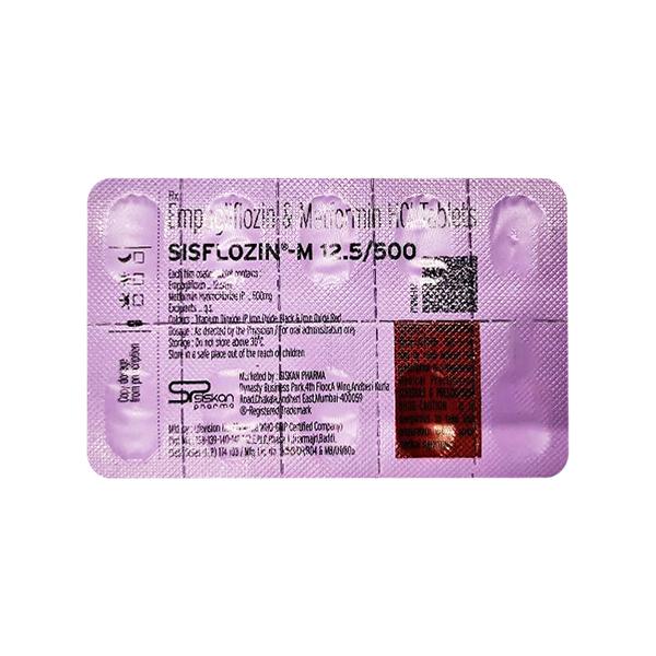 sisflozin m 12.5 500 tablet