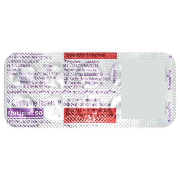 qutipin 50mg tablets