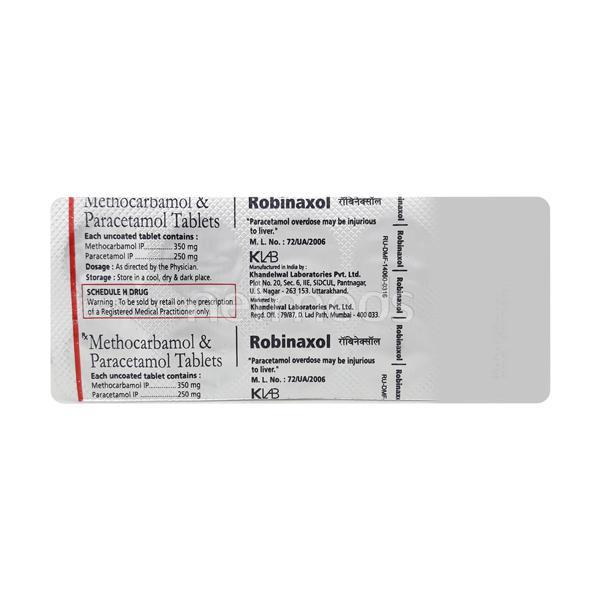 Robinaxol Tablet 10'S : Uses, Side Effects, Price | Netmeds