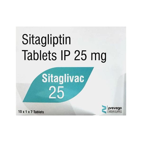 SITAGLIVAC 25 Tablet 7's : Price, Uses, Side Effects | Netmeds