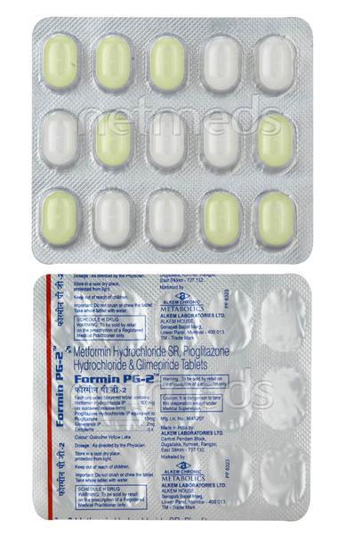 Formin PG 2mg Tablet 15'S : Price, Uses, Side Effects | Netmeds