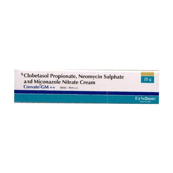COSVATE GM ++ Cream 25gm Price, Uses, Side effects, Substitutes | Netmeds