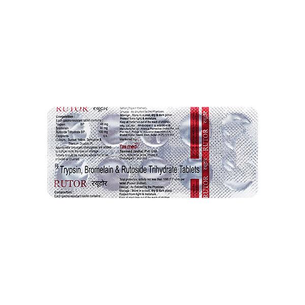 RUTOR Tablet 10's Price, Uses, Side effects, Substitutes | Netmeds