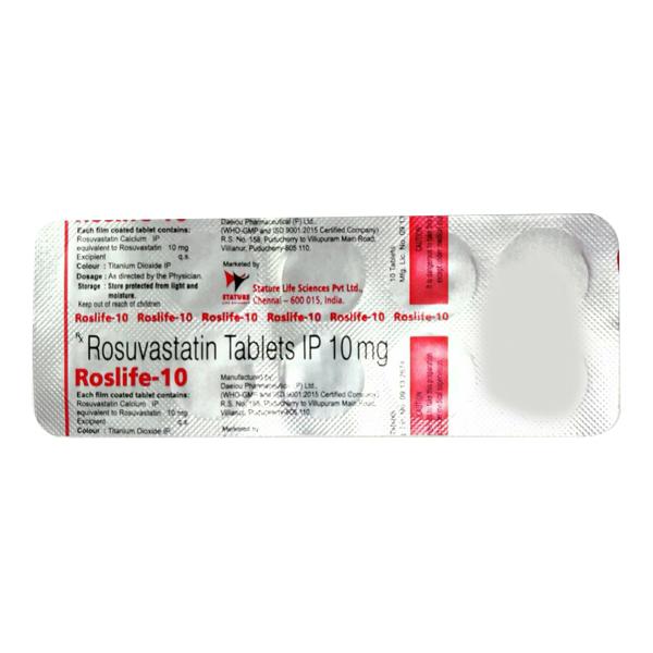 ROSLIFE 10 Tablet 10's Price, Uses, Side effects, Substitutes | Netmeds