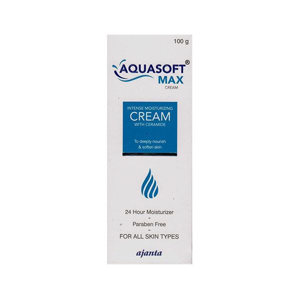 Aquasoft Max Intensive Moisturising Cream 100gm : Price, Uses, Side ...