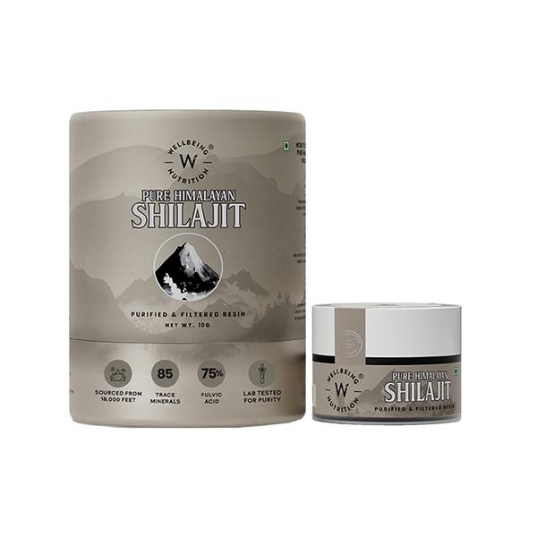 Wellbeing Nutrition Pure & Original Himalayan Shilajit Resin 10 gm
