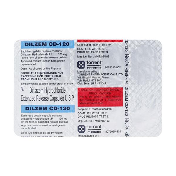 dilzem cd 120mg capsules