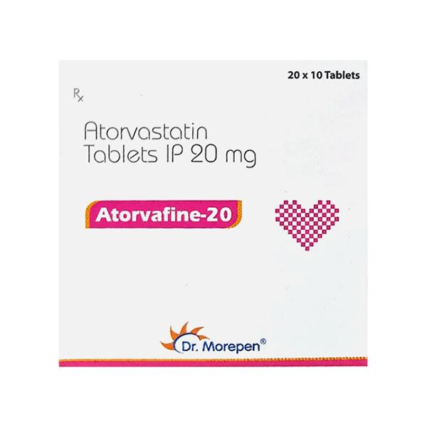 ATORVAFINE 20mg Tablet 10's Price, Uses, Side effects, Substitutes ...