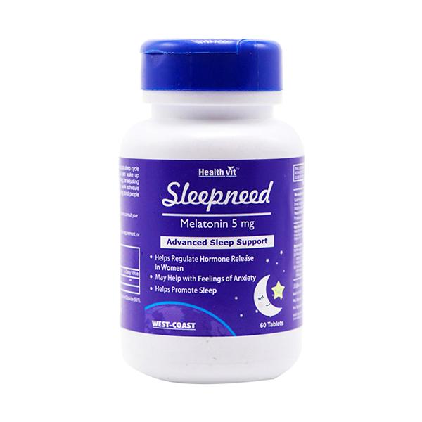 Buy Healthvit Sleepneed Melatonin 5mg -Tablets 60's Online at Best ...