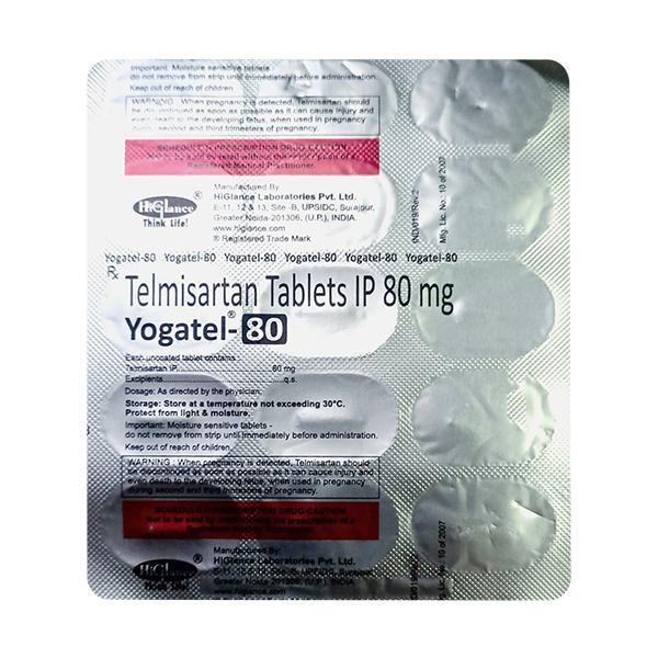 yogatel 80mg tablet