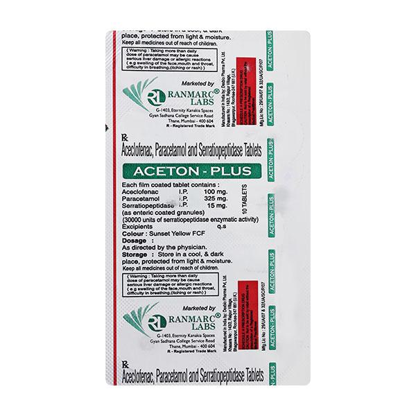 Buy ACETON PLUS Tablet 10's Online at Upto 25% OFF | Netmeds