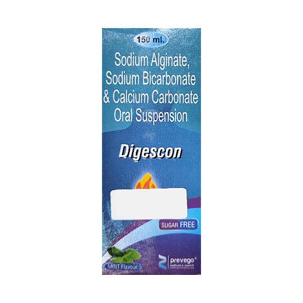 DIGESCON SUGAR FREE MINT FLAVOUR Oral Suspension 150ml : Uses, Side ...