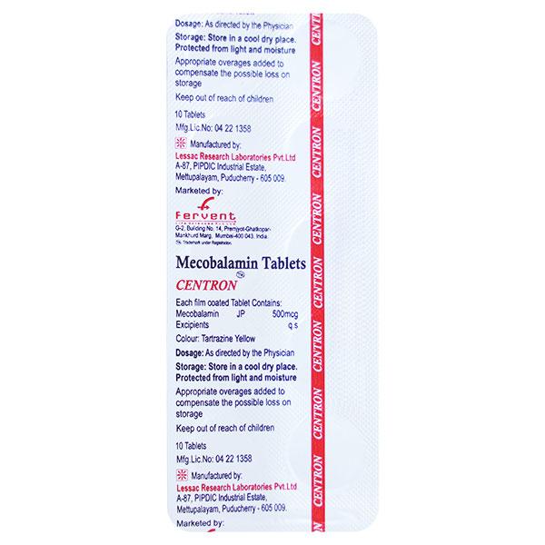 CENTRON Tablet 10's Price, Uses, Side effects, Substitutes | Netmeds