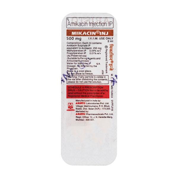 mikacin 500mg injection 2ml