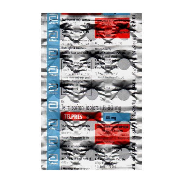Telpres 80mg Tablet 15's Price, Uses, Side effects | Netmeds