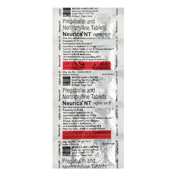 Neurica NT Tablet 10'S : Price, Uses, Side Effects | Netmeds