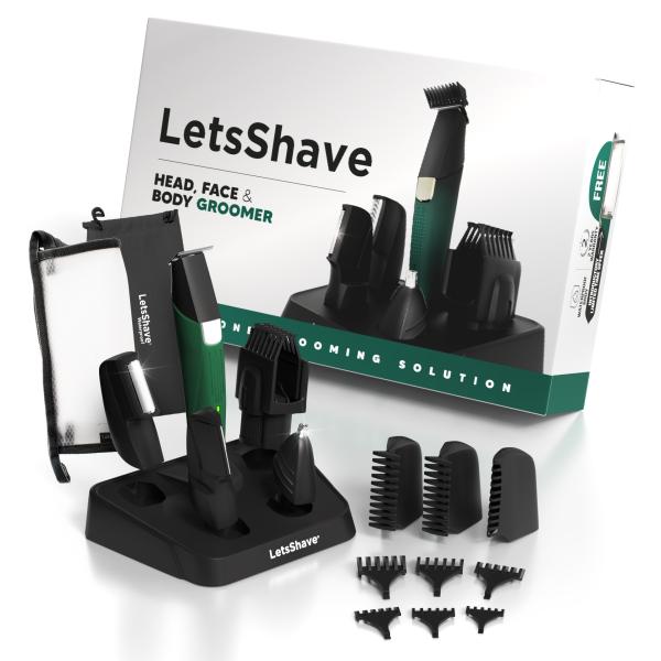 Buy Letsshave Beard Body & Balls All In One Trimmer, Men Cordless Multi ...