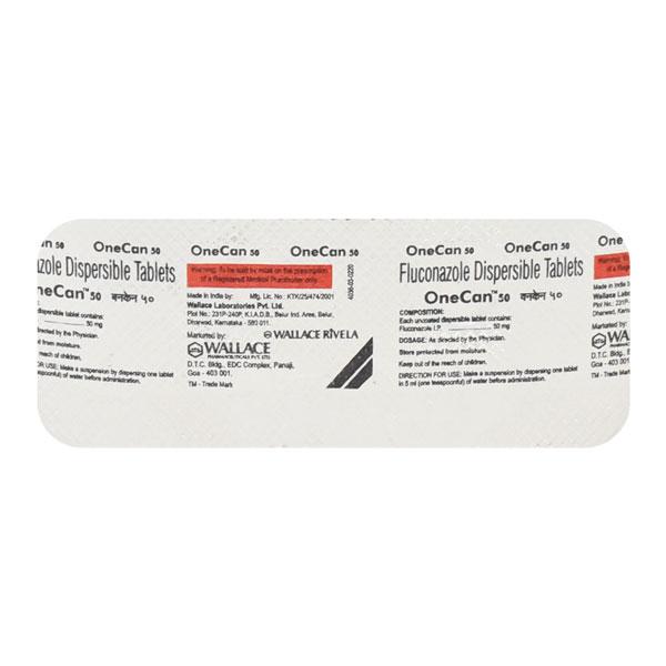 Onecan 50mg Tablet 4'S Price, Uses, Side effects, Substitutes | Netmeds