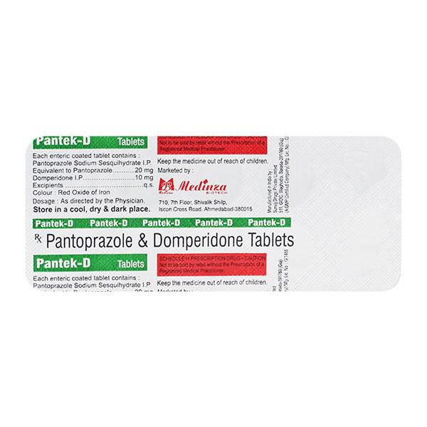 Buy PANTEK D Tablet 10's Online at Upto 25% OFF | Netmeds