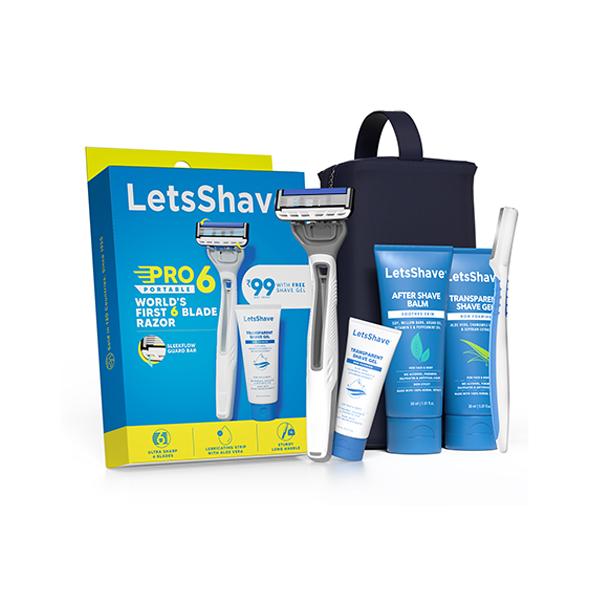 Buy Letsshave Pro Portable Travel Kit Pro Razor+Tsg15 Ml+