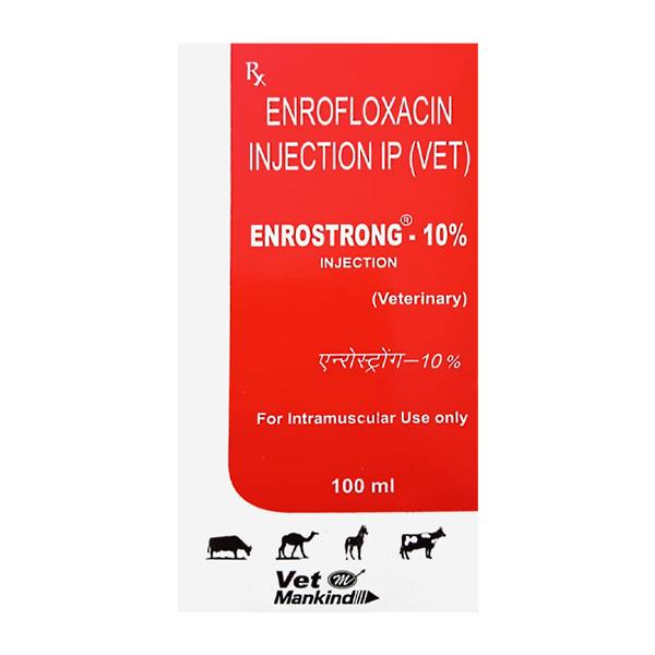 ENROSTRONG (VET) 10% Injection 100ml Price, Uses, Side effects ...