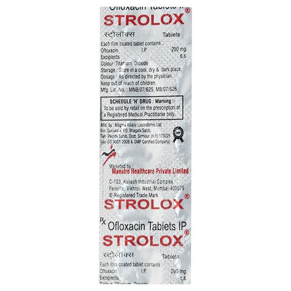 Buy Strolox 200mg Tablet 10'S Online at Upto 25% OFF | Netmeds
