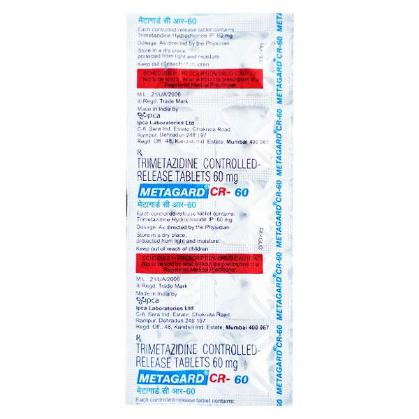 Buy Metagard CR 60mg Tablet 10'S Online at Upto 25% OFF | Netmeds