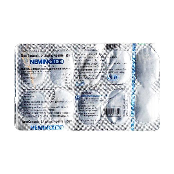 Buy NEMINO 1000 Tablet 10's Online at Upto 25% OFF | Netmeds