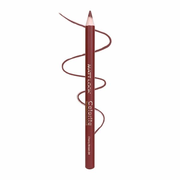 Matt Look Colorite Lip Contour, Lighweight Application, Cherry Brown-04 ...