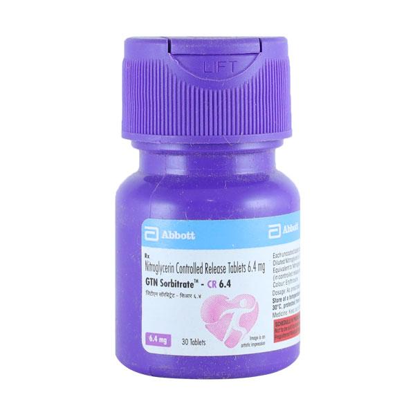 gtn sorbitrate cr 6.4mg tablets