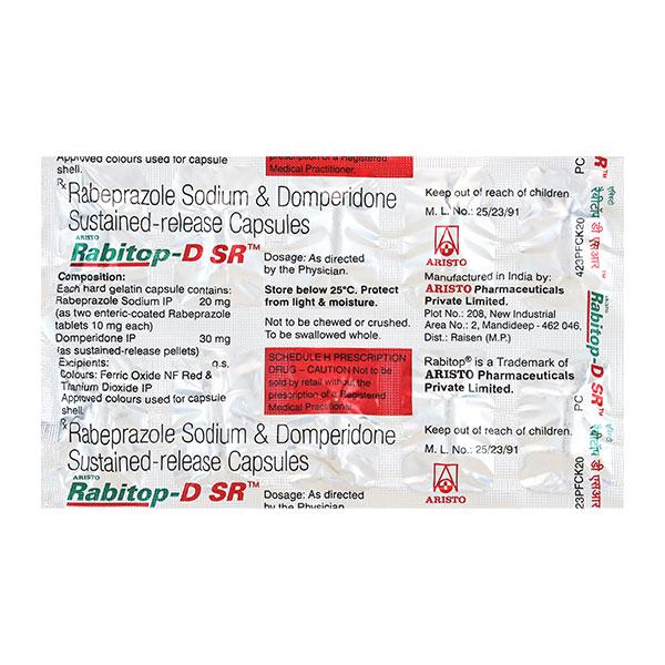 Buy RABITOP D SR Capsule 10's Online at Upto 25% OFF | Netmeds