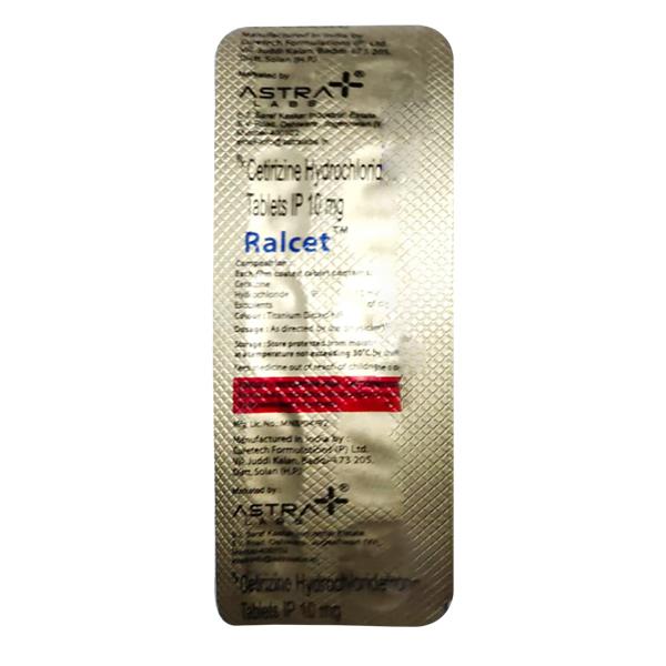 RALCET Tablet 10's Price, Uses, Side effects, Substitutes | Netmeds