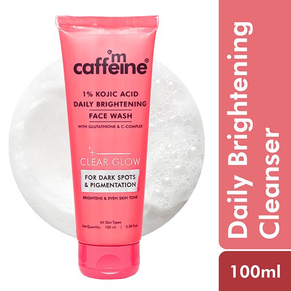 caffeine glutathione Buy Mcaffeine Clear Glow 1% Kojic Acid Daily Brightening Face Wash with 100 ml Online at Discounted Price Refresh and revitalize tired undereyes