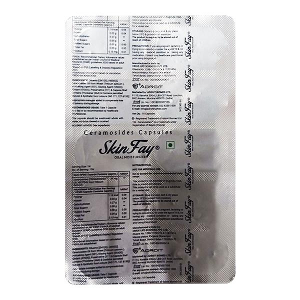 Skinfay Capsule 10'S : Uses, Side Effects, Price | Netmeds