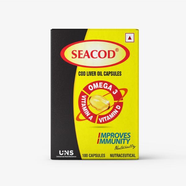 Buy Seacod Cod Liver Oil Capsules 100's for Best Price | Netmeds