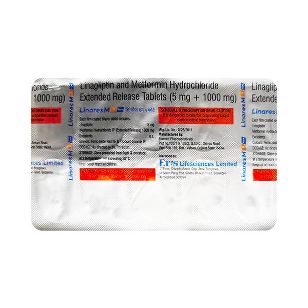 Linares M Forte 5/1000mg Tablet 10's Price, Uses, Side effects | Netmeds