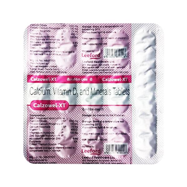 Calzowel XT Tablet 15's Price, Uses, Side effects | Netmeds