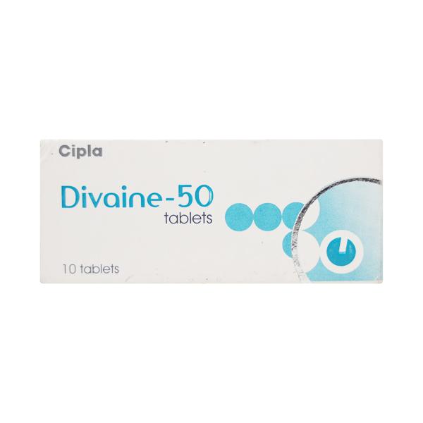 Divaine 50mg Tablet 10'S Price, Uses, Side effects, Substitutes | Netmeds