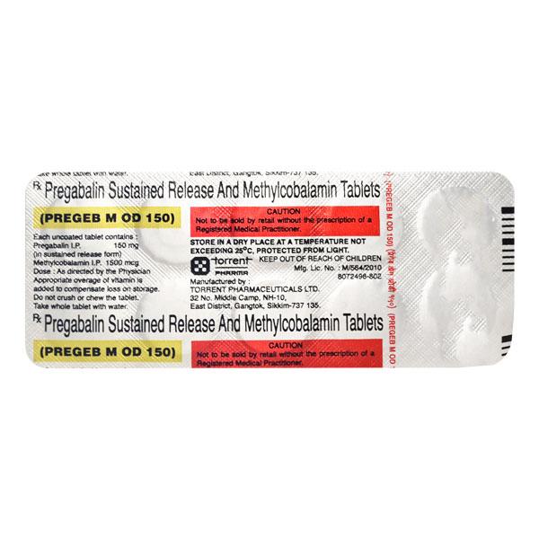 Pregeb M OD 150mg Tablet 10'S : Uses, Side Effects, Price | Netmeds
