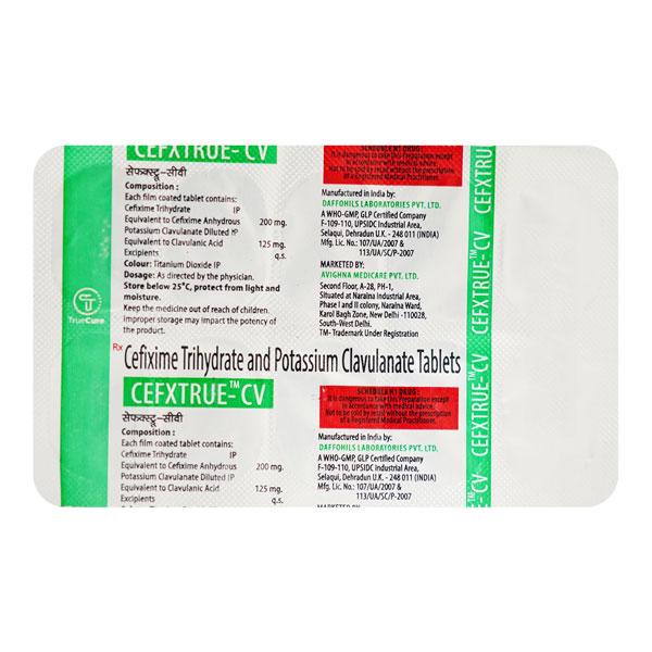 CEFXTRUE CV Tablet 10's : Price, Uses, Side Effects | Netmeds
